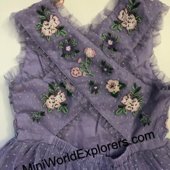 NWT Mini Boden Tulle Cross-Back Dress - Picture 6 of 7